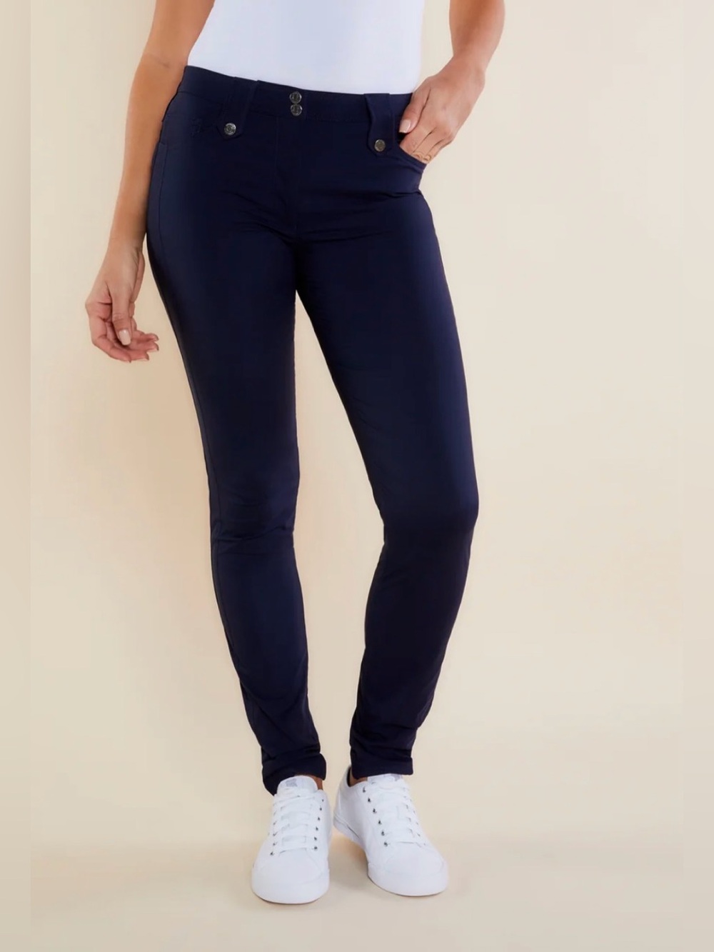 Anatomie Skyler Travel Pant Navy Blue Size XL Slim Leg